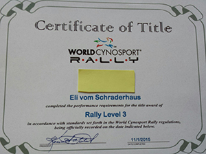 Eli Cynosport Rally 3 Title